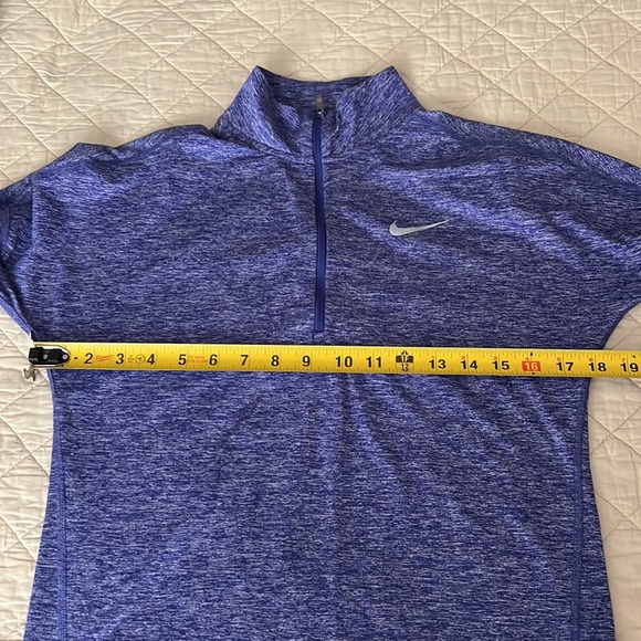 👋🎯Nike Element 1/2 Zip Long Sleeve Running Top Blue Size XS - Picture 10 of 12